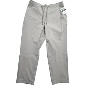 Duluth Trading Co Mens First Resort Travel Pants Ash Grey L Short 60118 New
